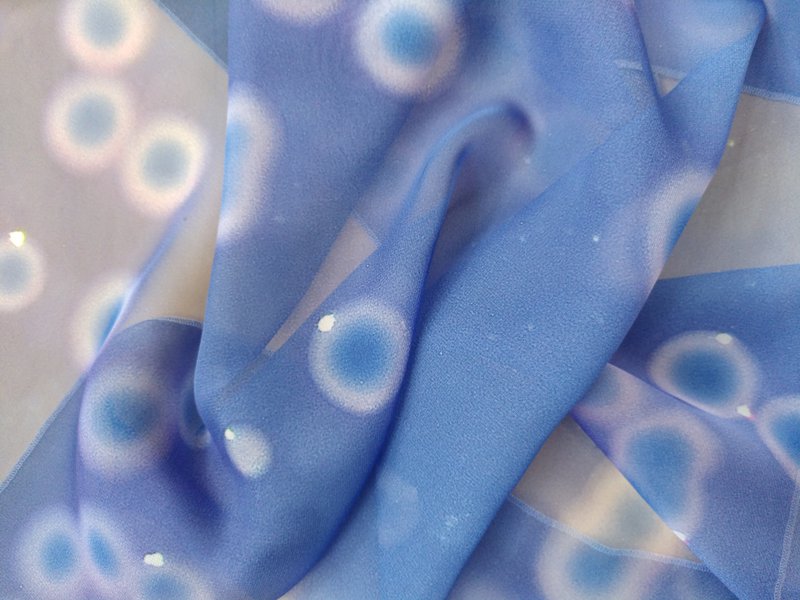 Fabric printed with microbes