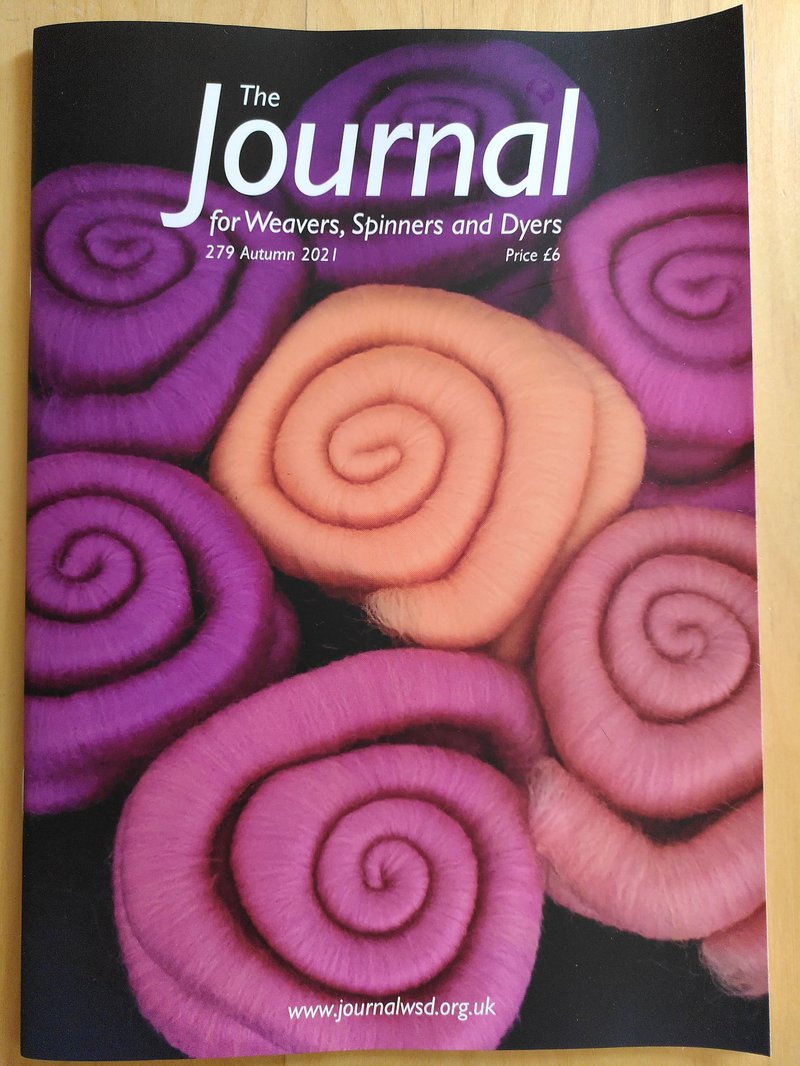front page of weaving journal